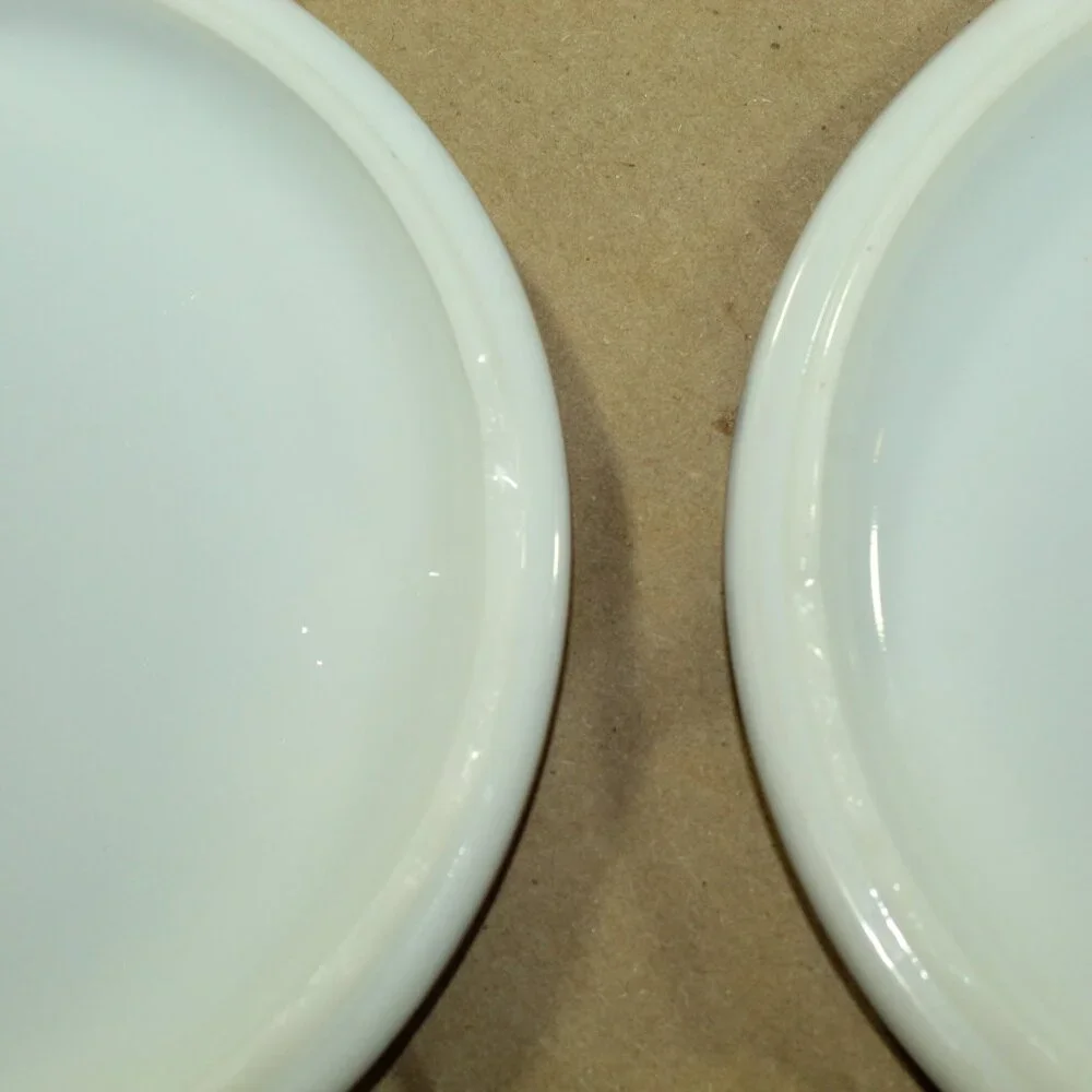 Vtg Pyrex 10 Pieces 3 Old Orchard Casserole Dishes Brown Lids, 2 Refrig w Lids